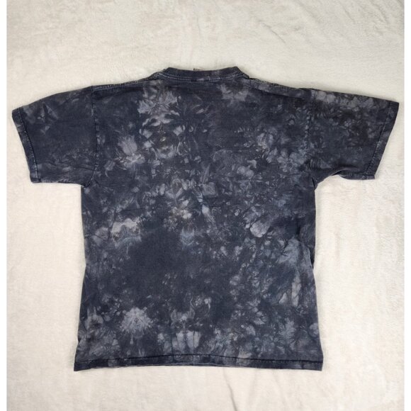 Pink Floyd David Gilmour Liquid Blue Tie Dye T-Shirt Men's Gray Large Vintage - Picture 4 of 11